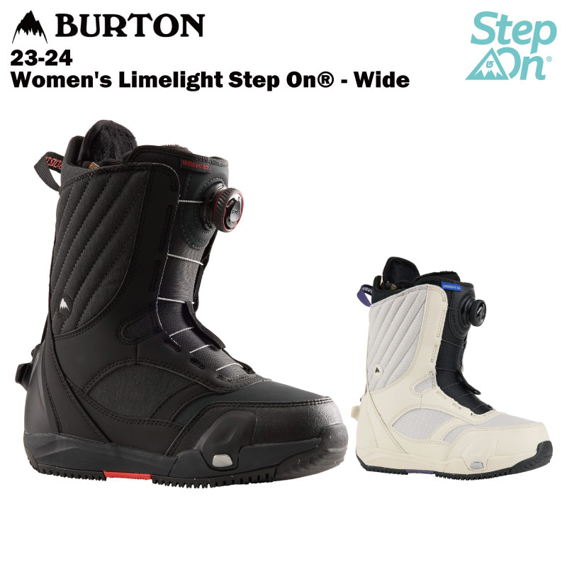【22％OFF】BURTON バートン Women\u0027s Limelight Step On・・ - Wide 23-24 レディース スノーボード ブーツ ステップオン ボア