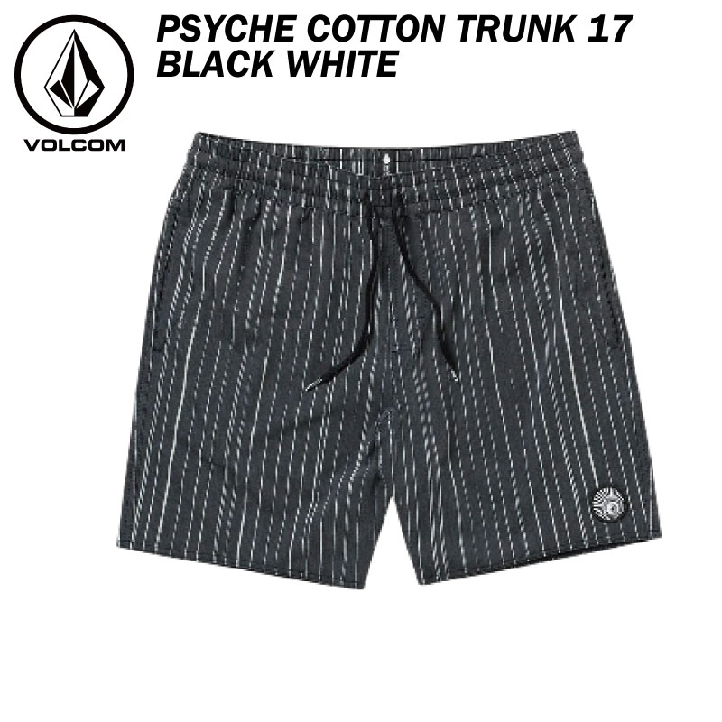 VOLCOM ボルコム PsycgeCotton17 - BLACKWHITE メンズ サーフパンツ ボードショーツ 水着 海 プール 柄 A2522500｜メンズプロダクト