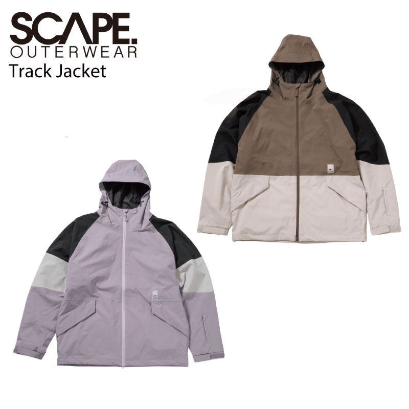 【12％OFF】SCAPE 逃げ失せる TrackJacket  メンズ レディース ユニ一発やる スキーの板 スノーボード お召しもの