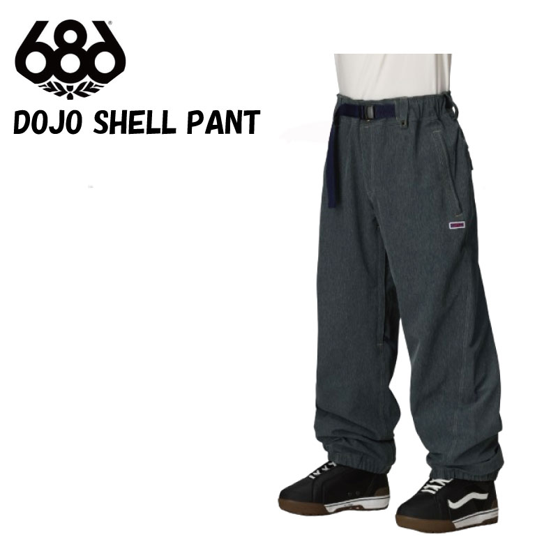 【12%OFF】 686 MENS DOJO SHELL PANTメンズ  ユニ一発やる スキーの板 スノーボード お召しもの ズボン下 ビブ