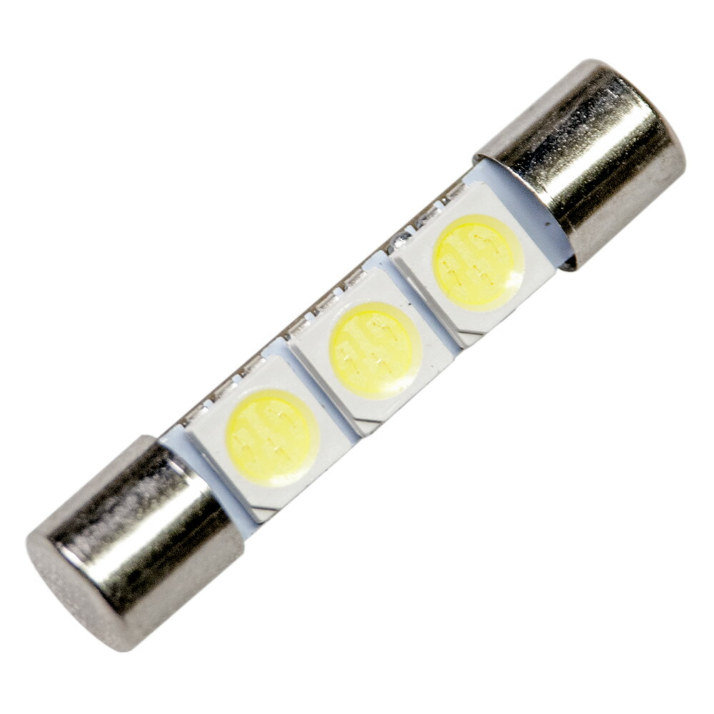 楽天市場】12V SMD6連 T10×28mm T8×28mm兼用 LED 電球 両口金 ルームランプ ホワイト : イネックスショップ