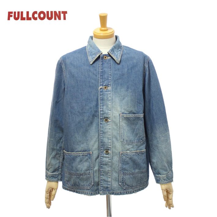 フルカウント 2015HW-2 デニム チョアジャケット カバーオール インディゴブルー メンズ DENIM CHORE JACKET HW FULLCOUNT