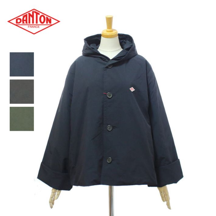 楽天市場】ダントン/DANTON ウールモッサダブルボタンフード付き
