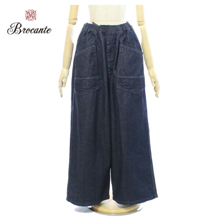 ブロカント 33-0430D ムラ糸10ozデニム デフォルメエペパンツ Brocante