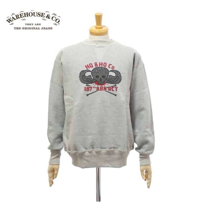 楽天市場】ウェアハウス WAREHOUSE 長袖 クルーネック プリント