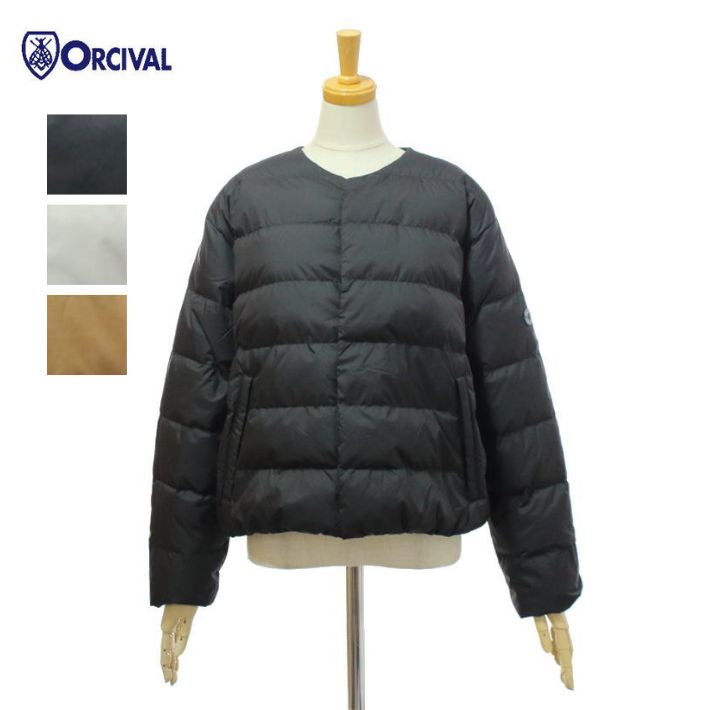 オーチバル・オーシバル OR-A0603DPR ポリエステルタフタ ラウンドネック ブルゾン レディース ORCIVAL|INFINITY Co.,Ltd.