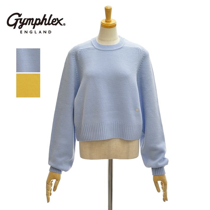 ジムフレックス GY-D0077FME クルーネックショートプルオーバーニット レディース Gymphlex|INFINITY Co.,Ltd.