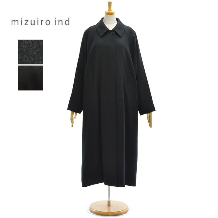 ミズイロインド 4-270041 羊毛混 バルマカーン 厚地の外套 レディース mizuiro ind