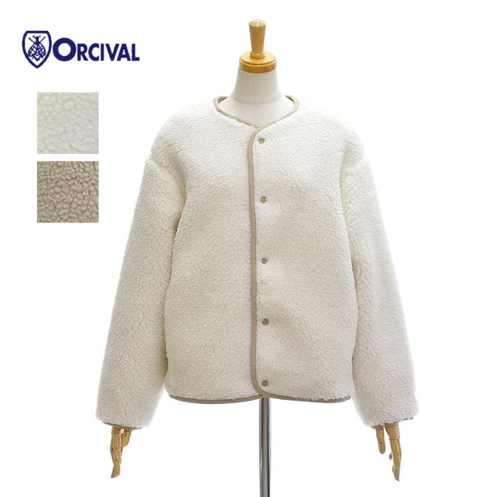 オーチバル・オーシバル OR-A0741BFF ボアフリース ノーカラーブルゾン レディース ORCIVAL｜ＩＮＦＩＮＩＴＹ Co.，Ltd.