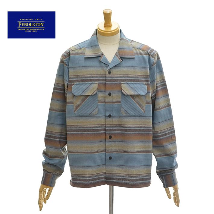 ペンドルトン AA417 23170 オリジナルボードシャツ ジャパン嵌まる 絨毛ティーシャツ メンズ PENDLETON The Original Board Shirt Japan Fit トップス-ニット・セーター