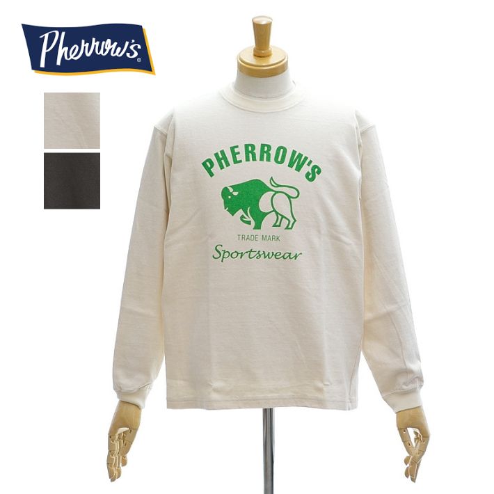 フェローズ PLT2 Tシャツ プリント ロンT 長袖 オリジナル天竺 メンズ LONG SLEEVE TEE PHERROW'S