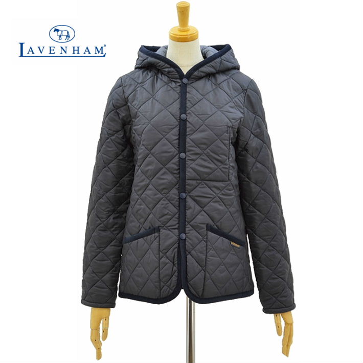 ラベンハム レディース クレイドン ショート Suffolk ネイビー Navy Navy French Mauve キルティングジャケット フード付き ショート ネイビー グレー レディース Lavenham Craydon ｉｎｆｉｎｉｔｙ Co Ltd 正規取扱店 レディース
