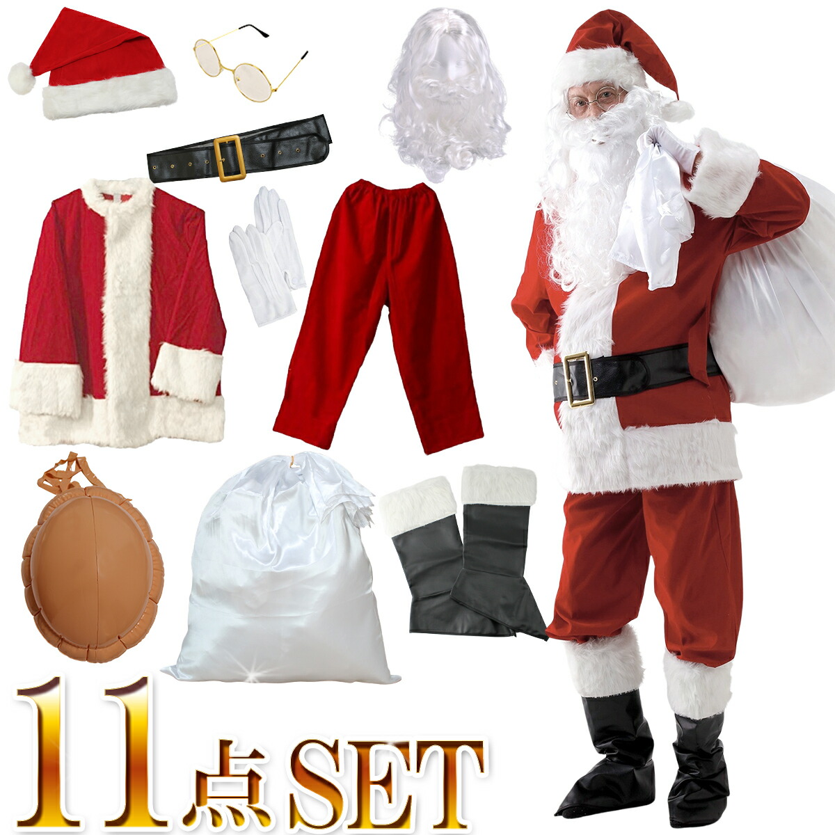 ベルベット サンタコスプレ衣装 楽天市場】サンタ コスプレ ベルベットサンタスーツ STD 【 コスプレ