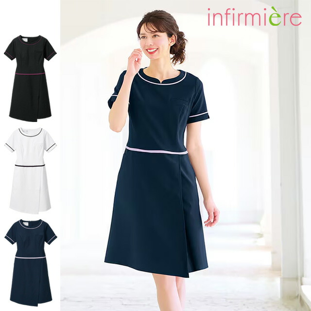 楽天市場】ビューティウェア・キーネックストレッチワンピース