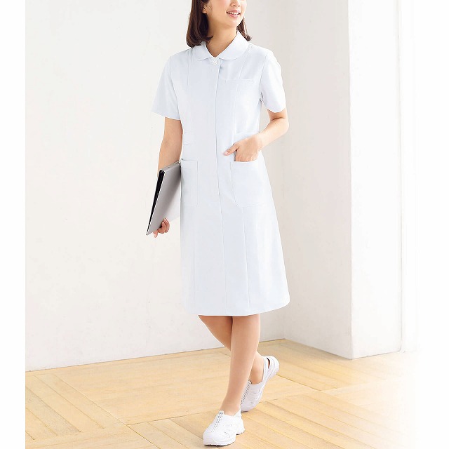 バックラチネ コンプリートカラーワンピース医療 看護師 看護 介護 白衣 衣装 ナース御召し物 御上 アンファミエ Nfirmiere Hotjobsafrica Org