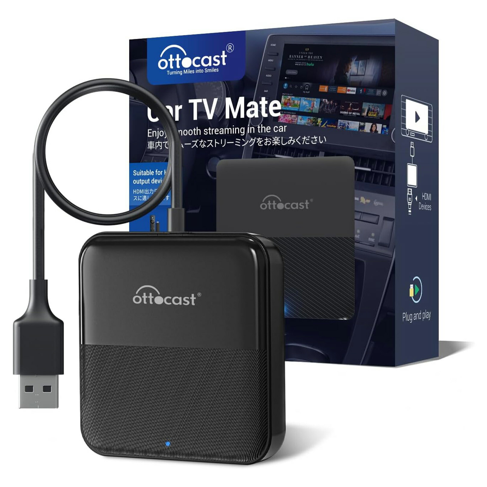 楽天市場】オットキャスト カーテレビメイト Ottocast Car TV Mate