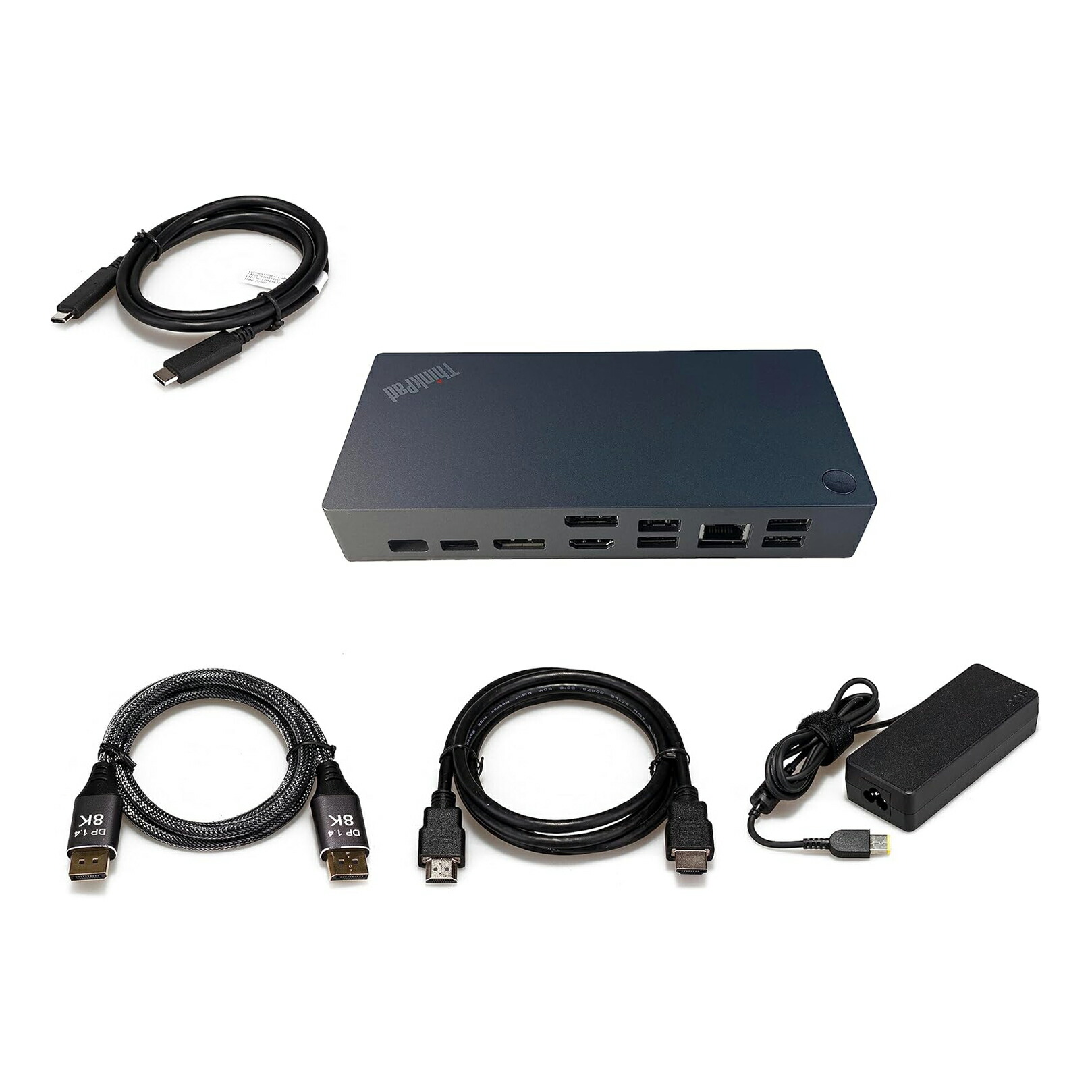 Lenovo ThinkPad ユニバーサル USB-C ドック V2-40B70090 HDMI有線テレビとDP有線テレビ付き添い人 0195892068228 4571592084656