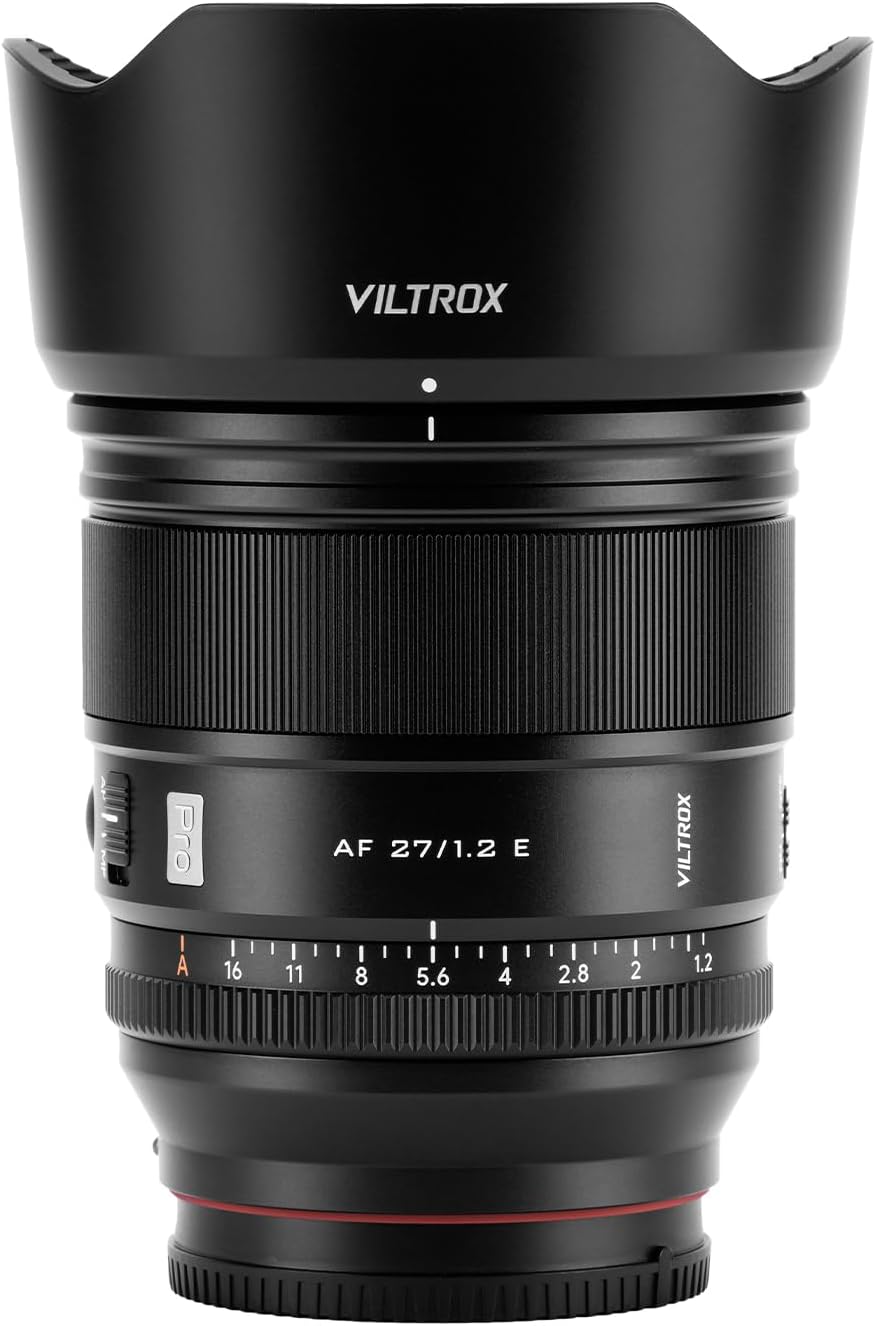 Viltrox AF 27mm F1.2 Pro 中望遠 単焦点レンズ （ソニー Eマウント/APS-C 用）ブラック 大口径 瞳AF対応 防塵防滴 風景・ポートレート撮影対応 日本語取扱説明書｜iiKaKaKuのペット館