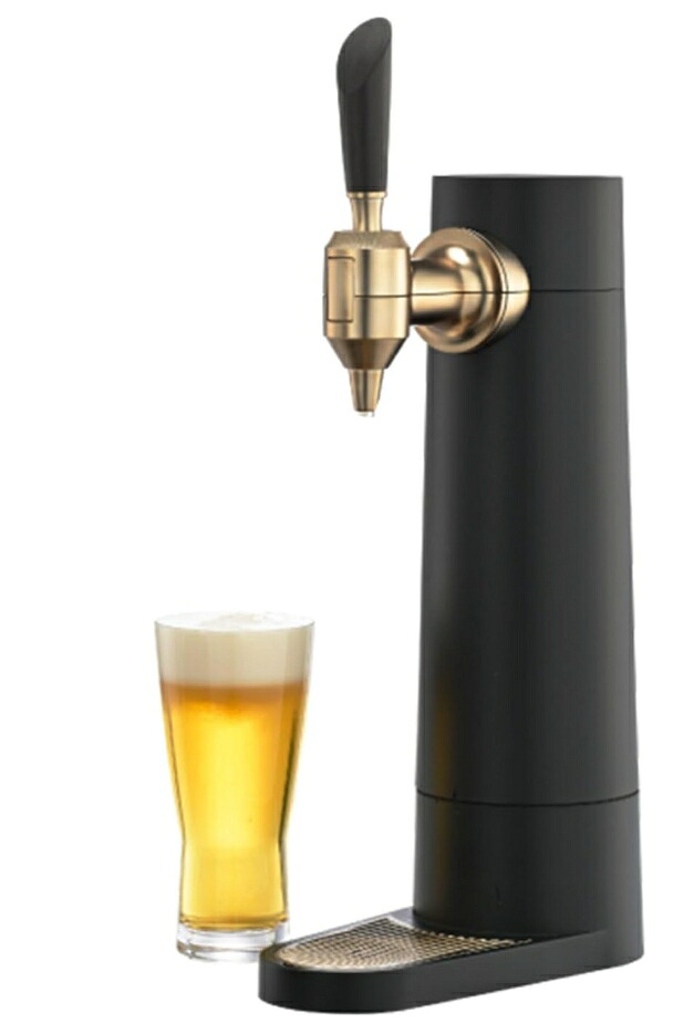 グリーンハウス ビールサーバー 泡を味わうミスティバブルス 冷えたビールをキープできる氷点下保冷剤付き バッテリータイプ GH-BEERSSEC-BK