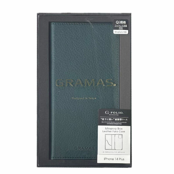【訳あり】GRAMAS グラマス iPhone14 Plus容れもの 万覚え帳型