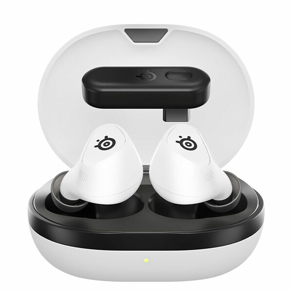 SteelSeries ゲーミングワイヤレスイヤホン Arctis GameBuds white  白いこと 61682