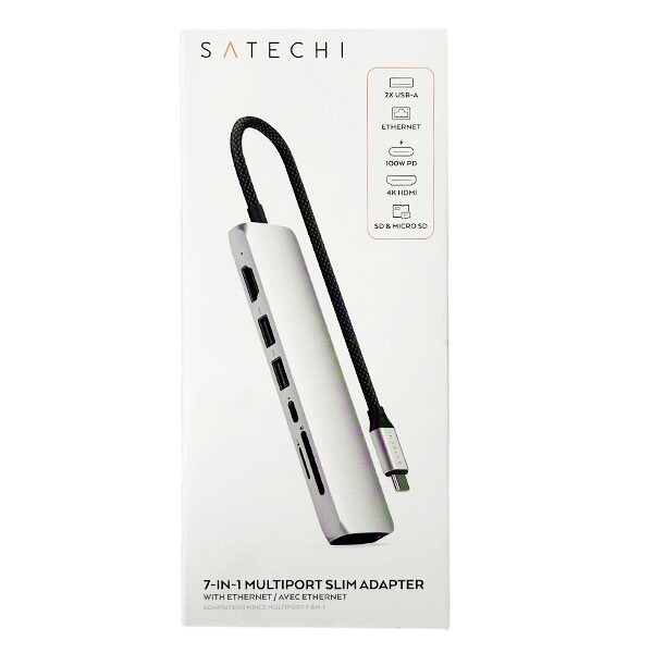 SATECHI 7 in 1 USB-C スリムプラス マルチポートアダプターST-P7SS｜iiKaKaKuのペット館
