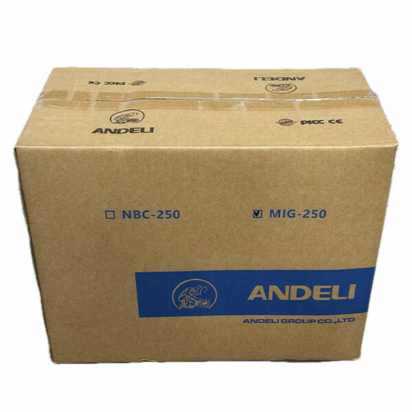 ANDELI 半自動小銃溶接機 120Aノン屁っ放りMIG/円弧溶接/lift TIG 100V/200V兼用 はたご屋取り替えっこ直流溶接機 MIG溶接 半自動小銃 LED映写幕 MIG-250ME LED
