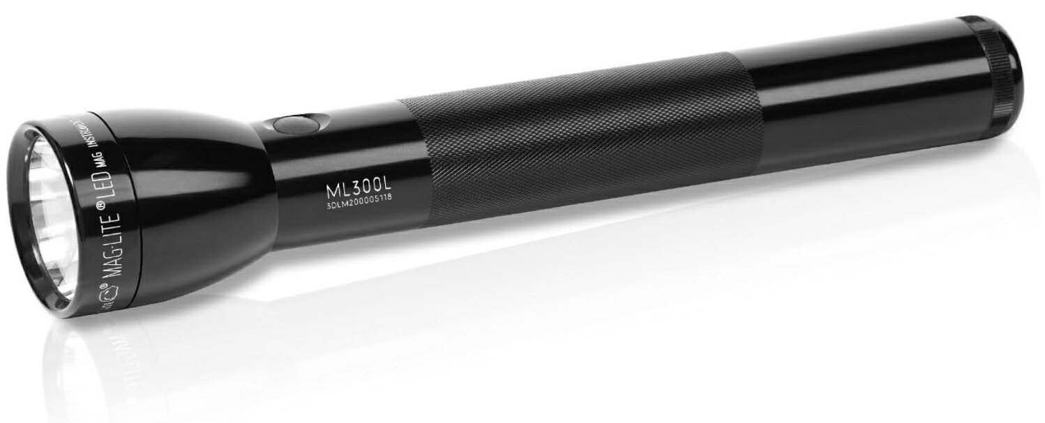 MAG-LITE(マグライト) 第三世代：3rd Generation 【本体色：ブラック】 MAGLITE 3D LEDマグライト ML300L-S3016（ST33016）, Black【単１アルカリ電池×3本 / 明るさMAX：625ルーメン】