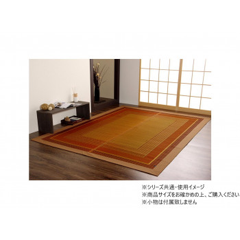 同梱不可引っ敷き つや消し 日本製 い草 今めかしい 抗菌防臭 不織布 約95×150糎 ベージュ 1050800021202