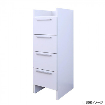 同梱・代引不可日本製精神的な統合調度品 ランドリーチェスト 4段 CO-NC-9030H