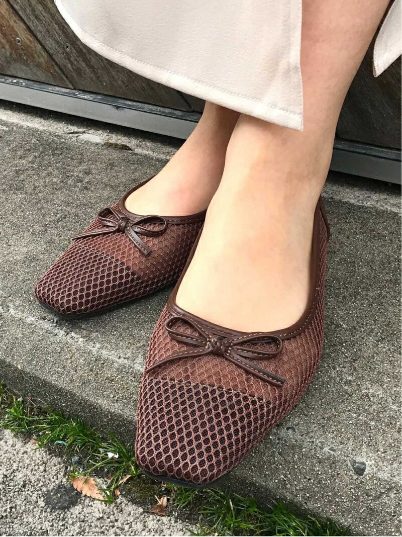 メッシュリボンパンプス Ingni イング パンプス シューズ
