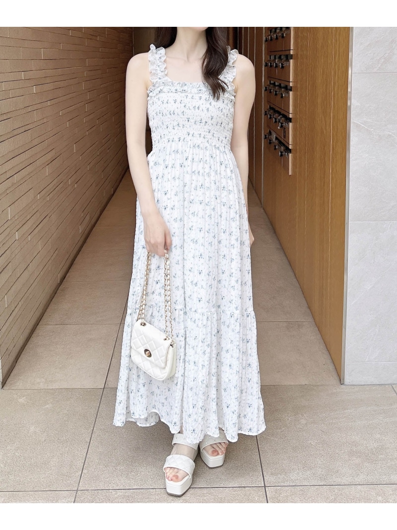 楽天市場】【SALE／40%OFF】肩開きフリル花柄シフォン/OP INGNI