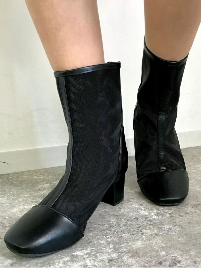 シアーヒールブーツ Ingni イング ショートブーツ シューズ
