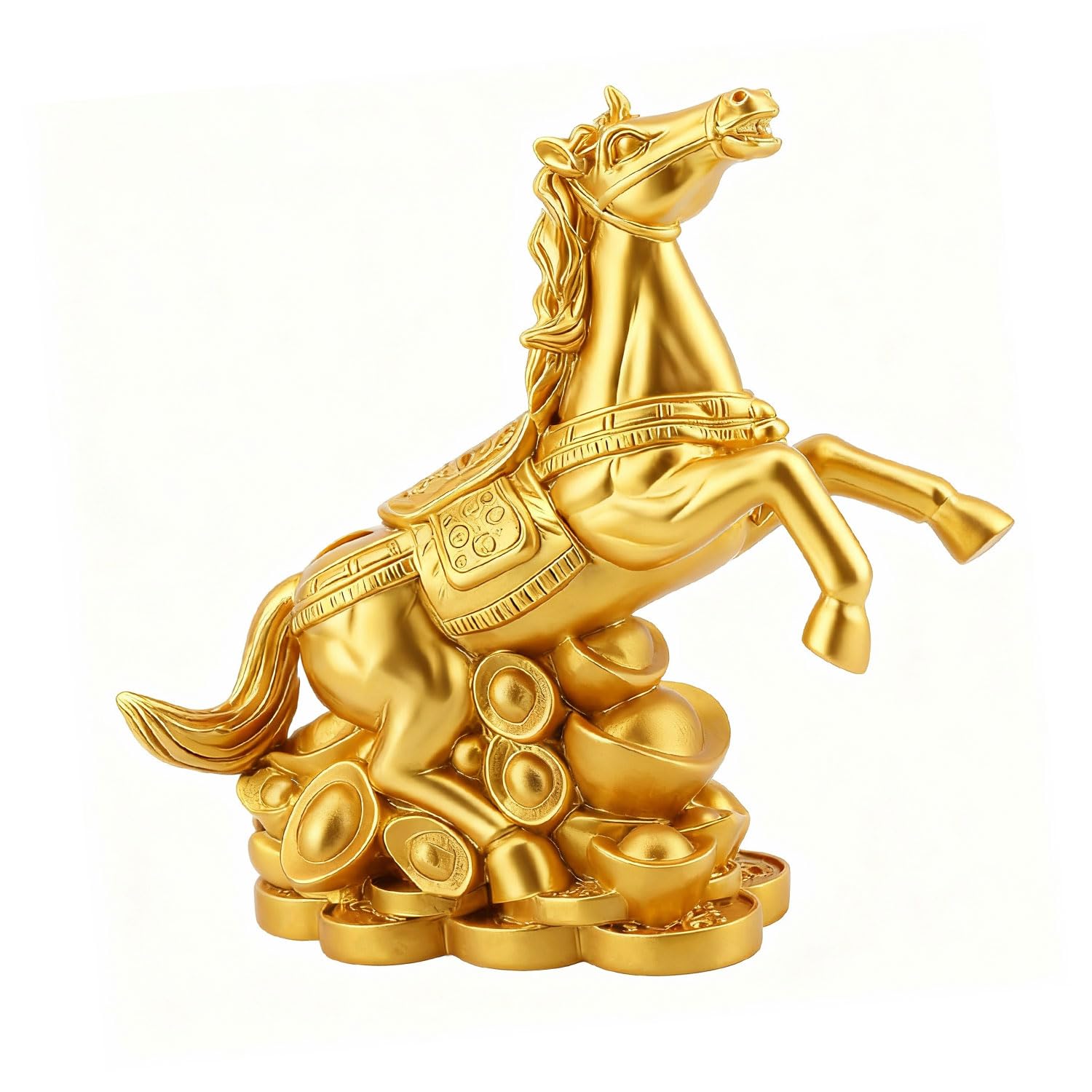 楽天市場】白馬 置物 陶器製 高さ21cm 幅21cm｜幸運・開運・飛躍・守護