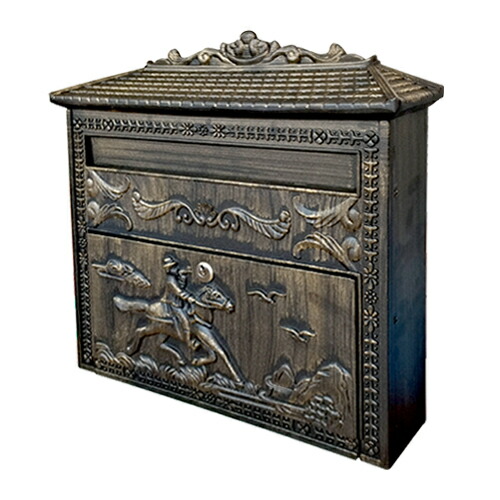 楽天市場】【安心サポート付】アンティークポスト 馬 メールボックス