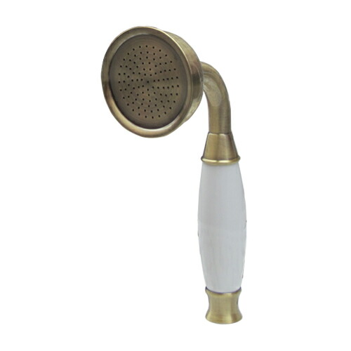 楽天市場】シャワーヘッド (陶器・アンティーク風・ホース付き