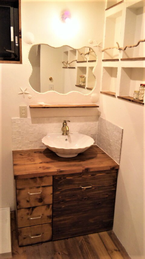 洗面ボウル おしゃれ 陶器 シェル 貝 置き型 洗面台 オーバーフロー有り W515 D460 H150 Ink h Cgco Org