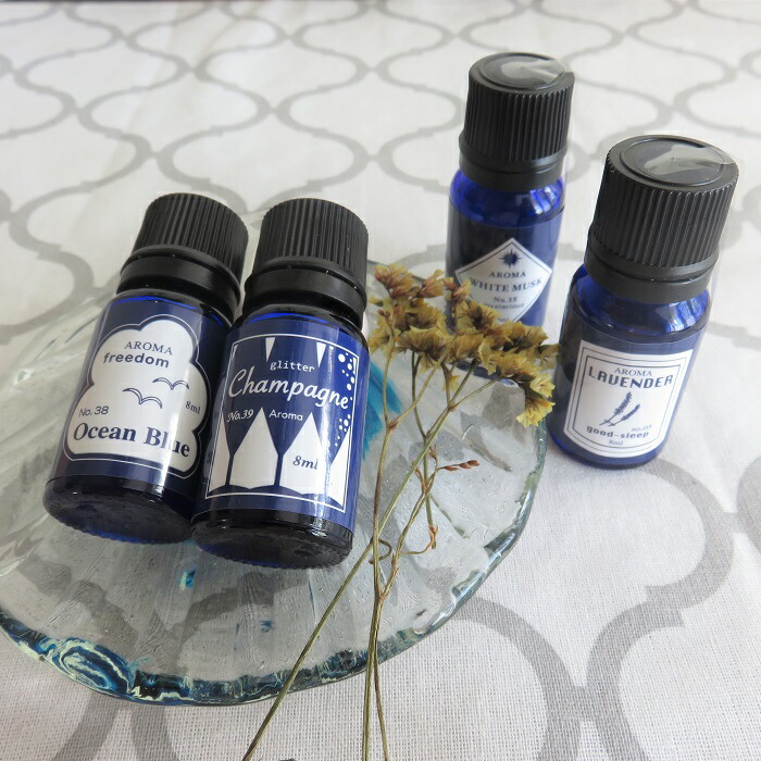 楽天市場 アロマ アロマエッセンス ブルーラベル アロマオイル 人気の香り厳選4種類 8ml Ink