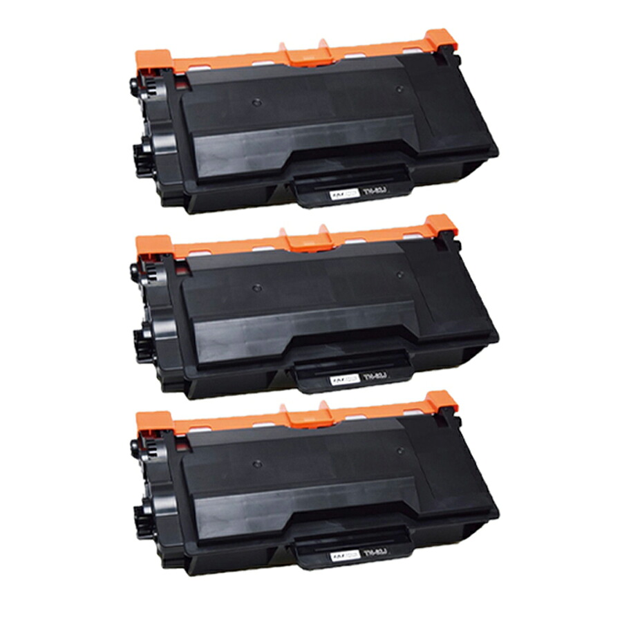 (3本セット) ZAZ TN-63J BROTHER ブラザー 互換 トナーカートリッジ TN-62Jの高容量版 印字枚数12000枚 対応機種: MFC-L6900DW MFC-L5755DW HL-L6400DW HL-L5200DW HL-L5100DN 汎用 トナー 互換 トナー (63J-3)