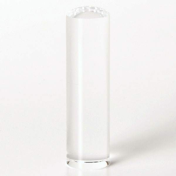 個人印鑑・銀行印・クリスタル／水晶(アタリ無し)・印面直径約16.5mm×長さ約60mm・ケース別売り