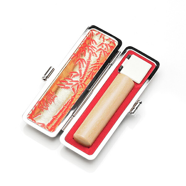 個人印鑑2本・手彫り仕上げ・黒水牛特上染無(アタリ有無選択可能)・牛革ケースラグジュアリーセット/実印(18mm):銀行印(18mm):本牛革ケース(黒)・16.5〜18mm用