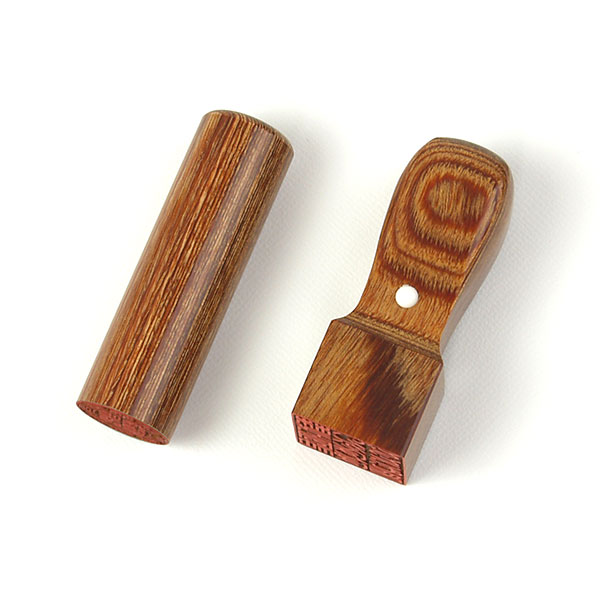 法人印鑑[手彫り仕上げ]・彩樺ラージセット/代表者印(丸寸胴18mm):角印(角天丸24mm)【smtb-td】｜印鑑本舗