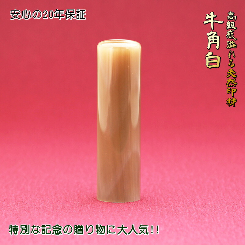 認め印 実印 成人男性 亭主もち 16.5粍 仕立て上げる 牛角白 人間用 貨物輸送無料 事前印影ひな形突きとめる無料