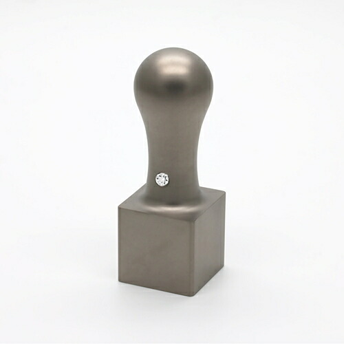 【送料無料】法人印鑑/角印/クリスタルジュエルチタン/角天丸(クリスタルアタリ付)/クリスタル/21mm/ケース別売 法人用 社判 社印 判子 いんかん はんこ ハンコ 会社設立 仕事 登記 開業 起業|印鑑の匠 店