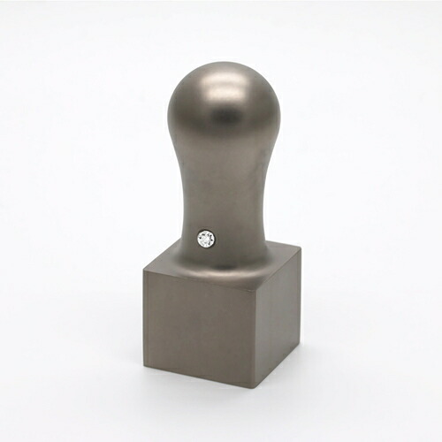 【送料無料】法人印鑑/角印/クリスタルジュエルチタン/角天丸(クリスタルアタリ付)/クリスタル/24mm/ケース別売 法人用 社判 社印 判子 いんかん はんこ ハンコ 会社設立 仕事 登記 開業 起業｜印鑑の匠　店