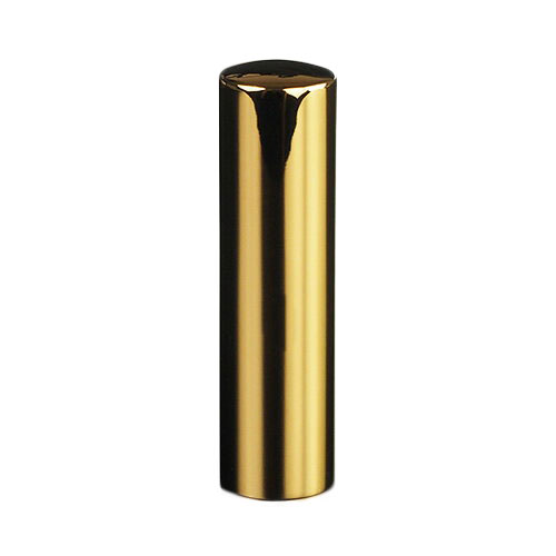 法人印鑑 銀行印 ゴールドチタン ミラーゴールド(アタリ無し) 丸寸胴 16.5mm ケース別売 法人用 社判 社印 判子 いんかん はんこ ハンコ 会社設立 仕事 登記 開業 起業