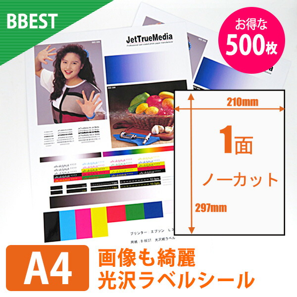 【楽天市場】【お得な500枚】BBEST ラベルシール ノーカット 光沢