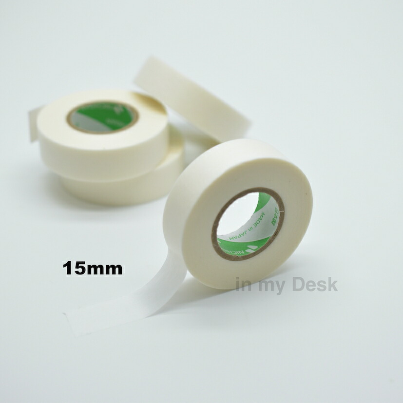 楽天市場 Made In Japan 和紙素材 の 半透明 マスキングテープ 15mm X 18m 日本製 マステ 無地 書き込 める バラ 単品 メール便 In My Desk