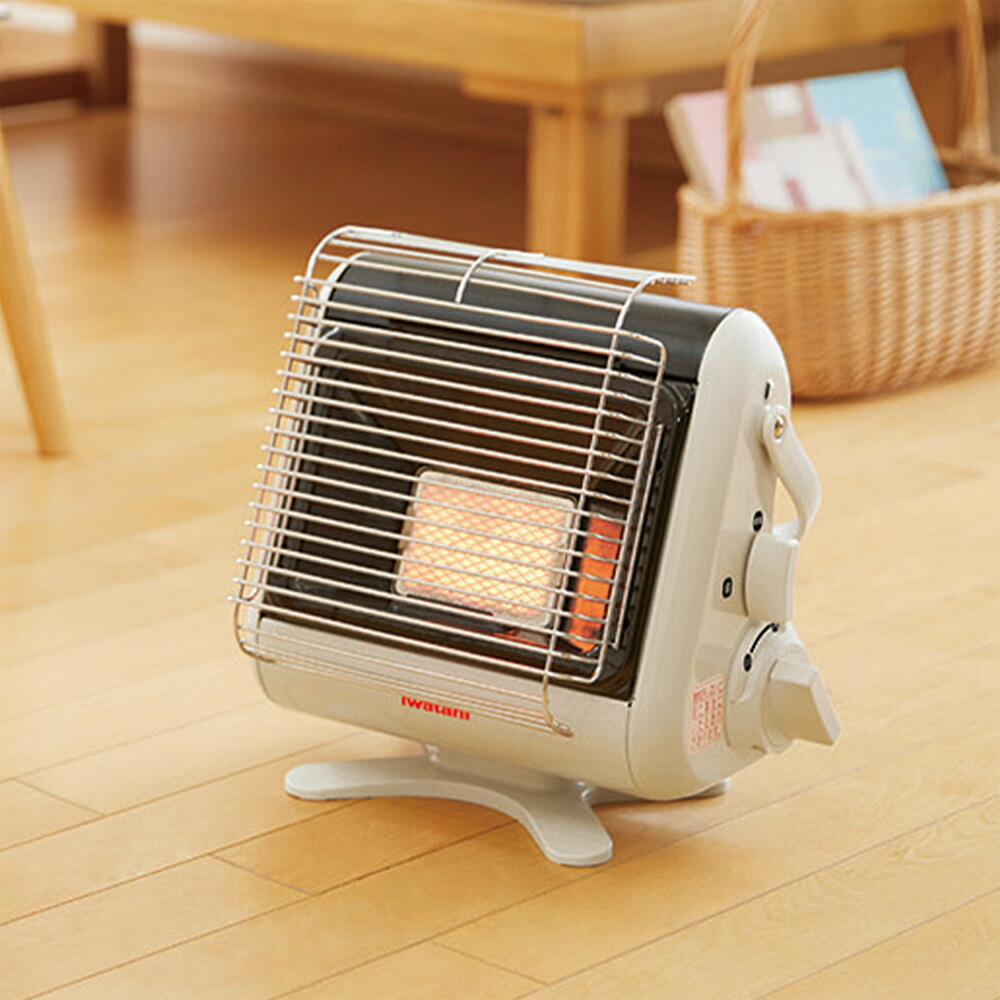 ◆アウトドアヒーター OUTDOOR HEATER カセットガスストーブ BUT 燃料はカセットガス！岩谷産業がリュックにも入る「屋外専用ヒーター