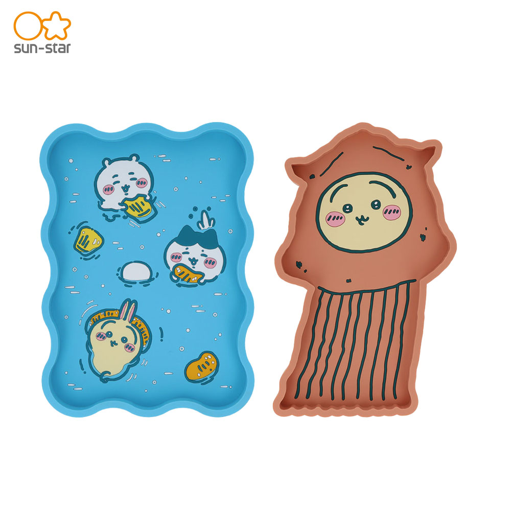 Sunstar Stationery Chiikawa Comic Scene Rubber Tray Fruit Punch Surume S2404303 S2404311 Accessory Tray Accessory Case Storage Interior Accessory Miscellaneous Goods Character Mail Service Compatible